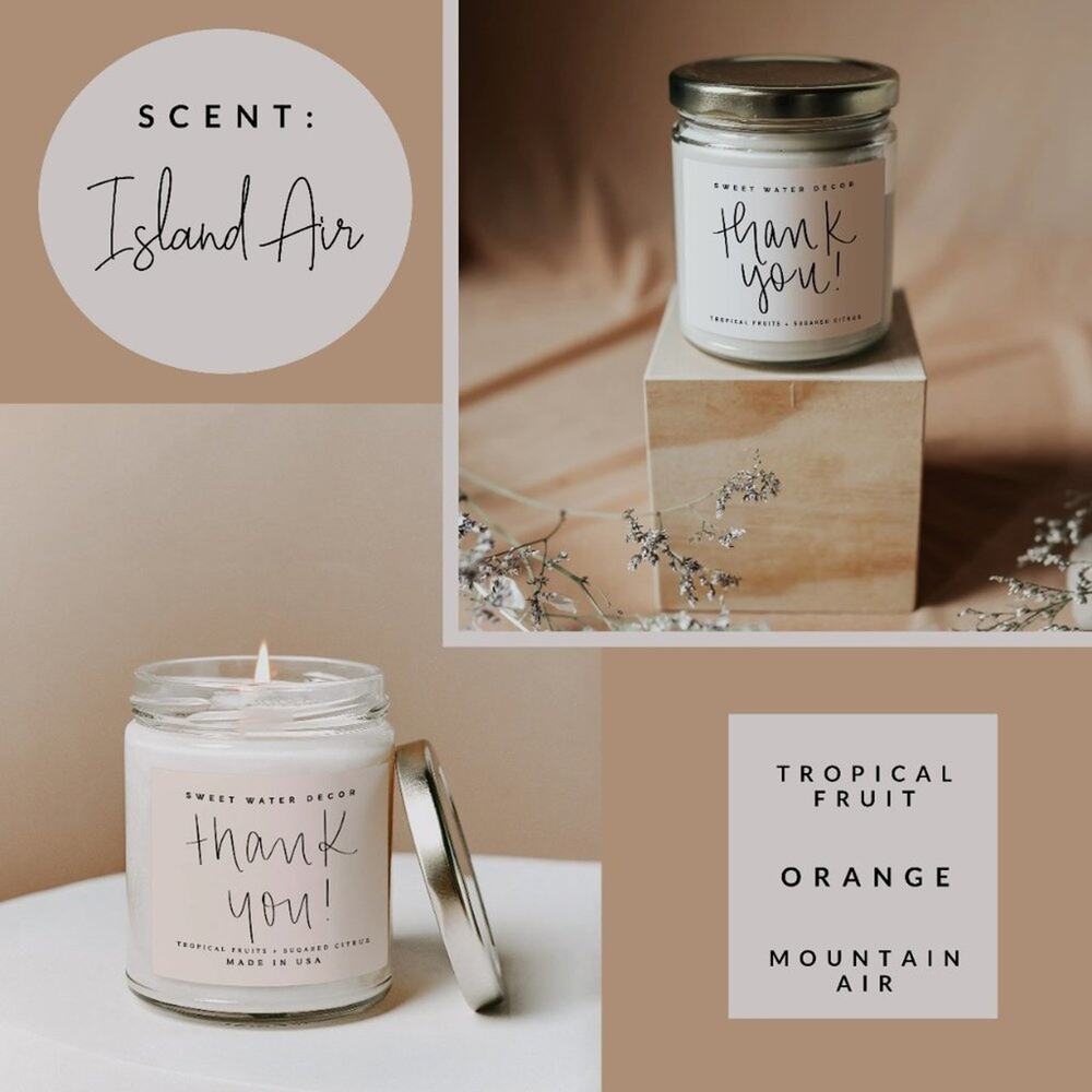 Thank You Sweet Water - 9oz Soy Candle